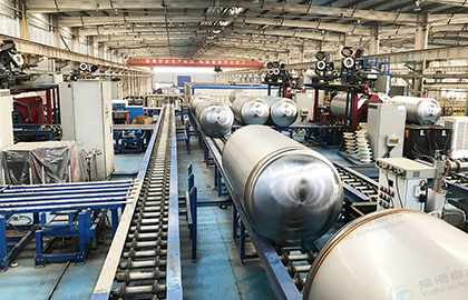 LNG cylinder production line